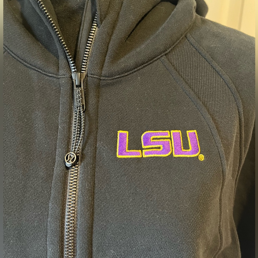 Lululemon Black LSU Half-Zip Scuba hoodie - Picture 2 of 5